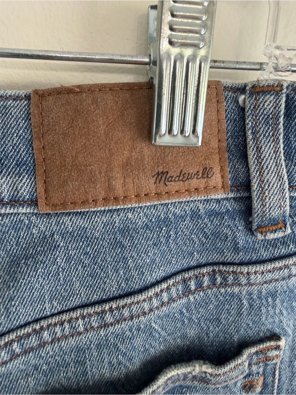 Madewell 90’s Straight Jeans Women’s 26 Light Wash Denim - Picture 6 of 6